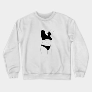 woman silhouette Crewneck Sweatshirt